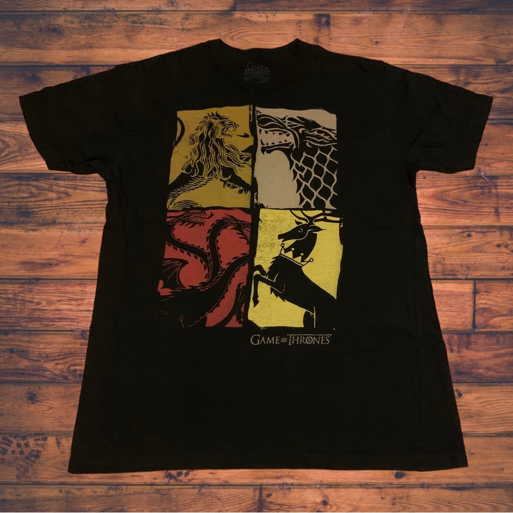 Game of Thrones GOT Crest Logo Shirt I Drink And I Know Things OG Vintage